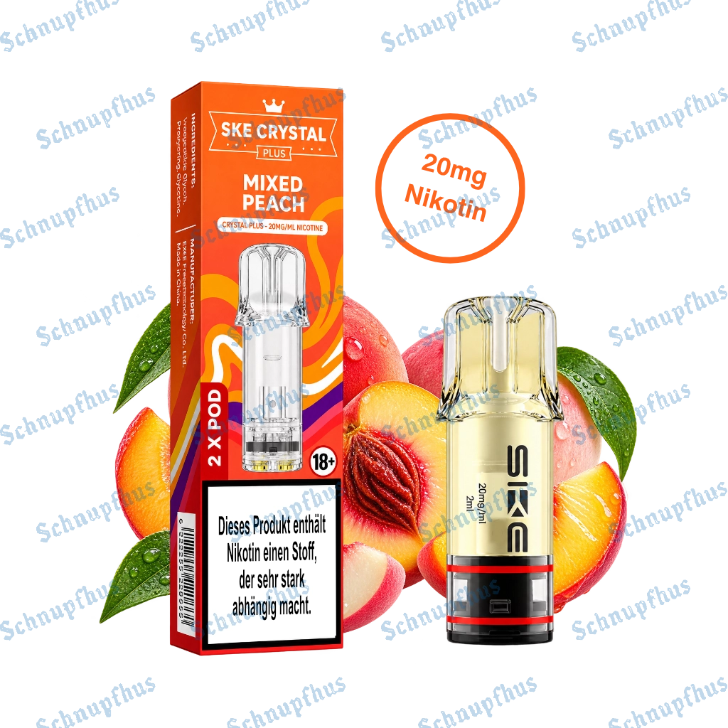 SKE Crystal Plus Prefilled Pods Mixed Peach