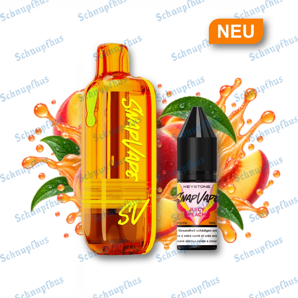 SnapVape | Leerpod + Juicy Peach (20mg/ml)