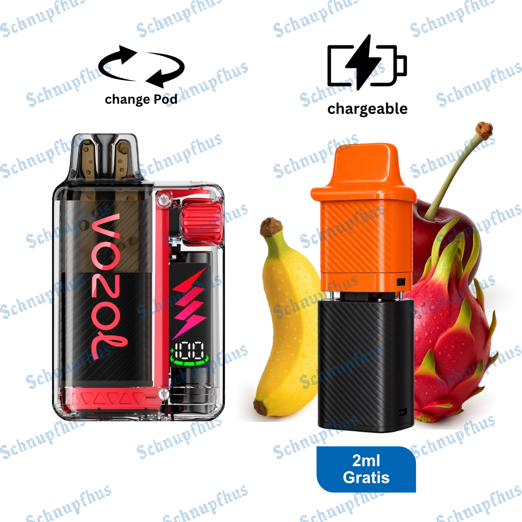Vozol Vista Kit Dragon Fruit Banana Cherry | 2ml