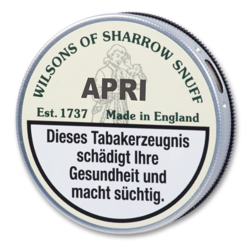 Wilsons Apri Snuff Schnupftabak 5g Tap Tin