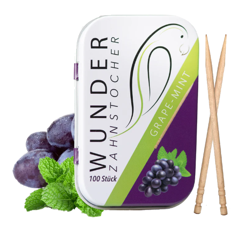 Wunder Zahnstocher Traube Minze Dose (100 Stk.)