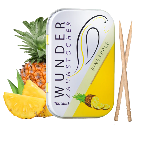 Wunder Zahnstocher Ananas Dose (100 Stk.)