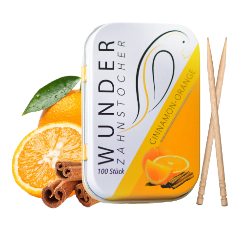 Wunder Zahnstocher Zimt Orange Dose (100 Stk.)